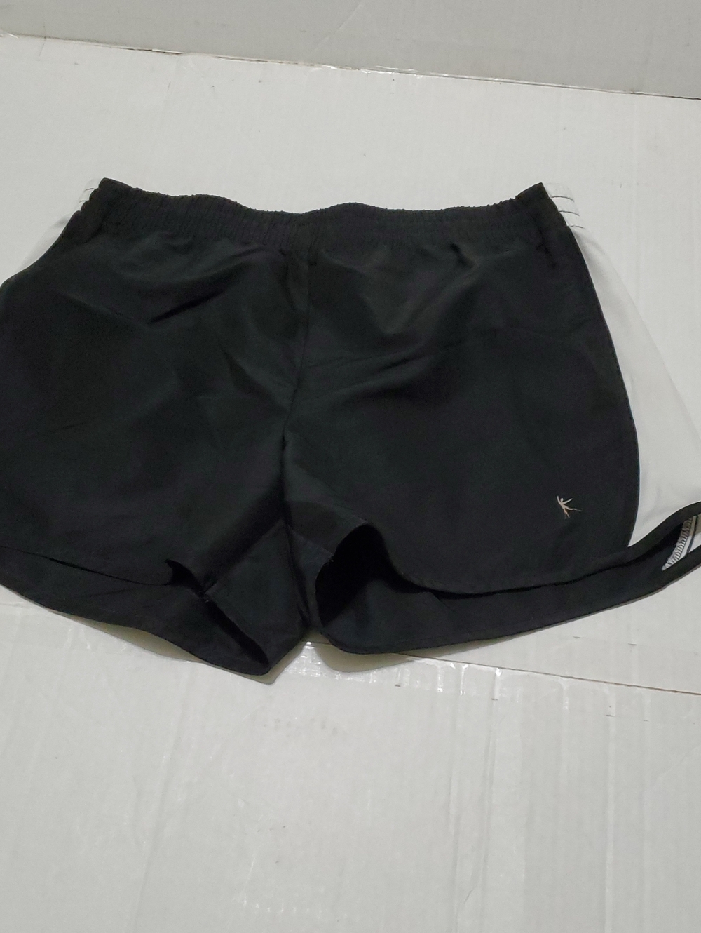 Danskin Now Y2K Black & White Side Panel Athletic Running Shorts M